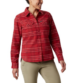 Columbia Ženske Košulje - Silver Ridge Long Sleeve Flannel Top Crvene | LZAW-98071